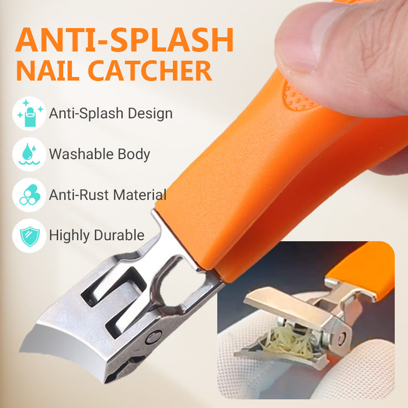 🔥HOT SALE🔥Wide Jaw Opening Anti-Splash Slanted Nail Clipper