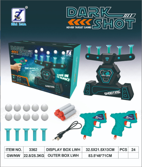 🎁Christmas Sale 50% OFF💓Glow-in-the-Dark Shooting Target Practice Kids Shooting Toy Gun Set