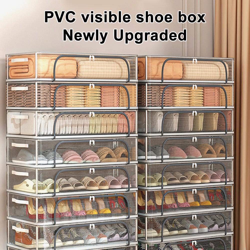 💖LAST DAY SALE 49% OFF!!💖PVC Shoe Storage Box - Waterproof & Foldable