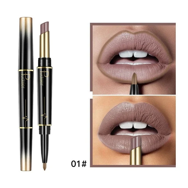 👄Hot Promotion 49% Off👄16 Color Long Lasting Lipstick Lipstick + Lip Liner Combo