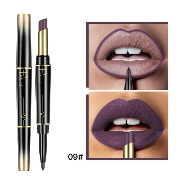 👄Hot Promotion 49% Off👄16 Color Long Lasting Lipstick Lipstick + Lip Liner Combo