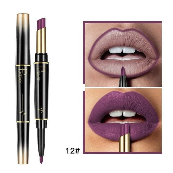 👄Hot Promotion 49% Off👄16 Color Long Lasting Lipstick Lipstick + Lip Liner Combo