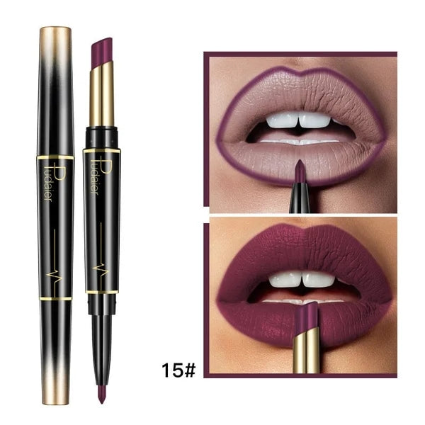 👄Hot Promotion 49% Off👄16 Color Long Lasting Lipstick Lipstick + Lip Liner Combo