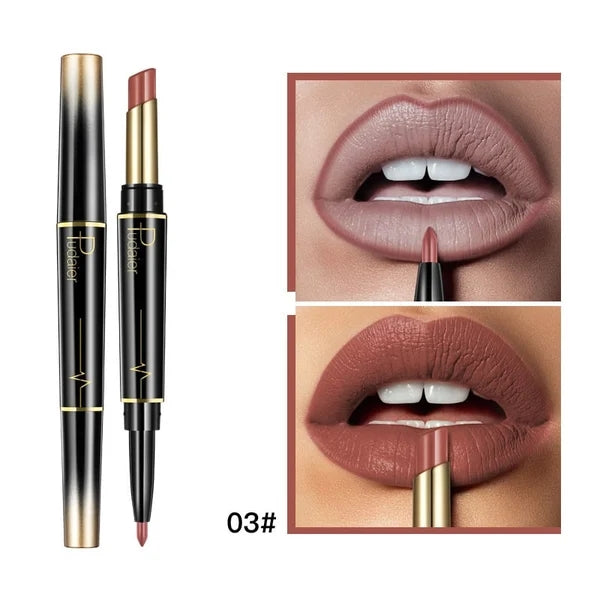 👄Hot Promotion 49% Off👄16 Color Long Lasting Lipstick Lipstick + Lip Liner Combo
