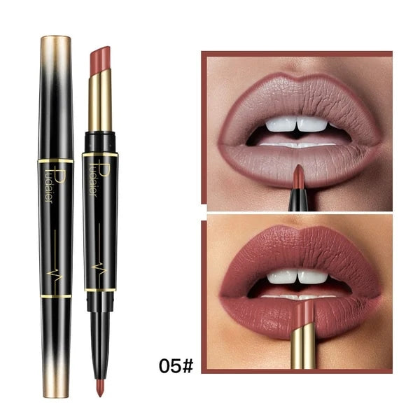 👄Hot Promotion 49% Off👄16 Color Long Lasting Lipstick Lipstick + Lip Liner Combo