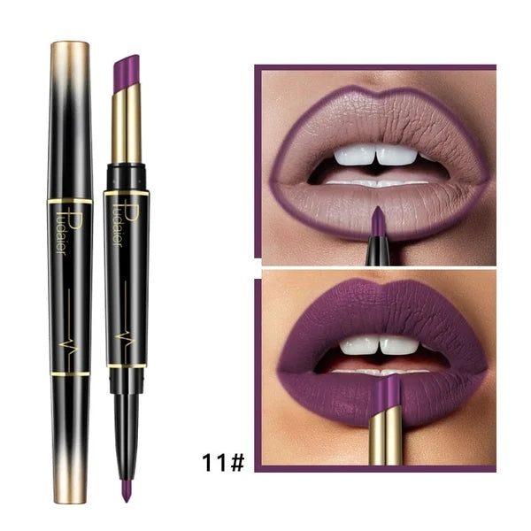 👄Hot Promotion 49% Off👄16 Color Long Lasting Lipstick Lipstick + Lip Liner Combo
