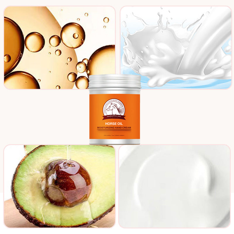 Scented Horse Oil Cream for Dry and Cracked Skin