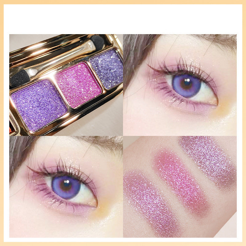 High-Shine Glitter Trio Eyeshadow Palette