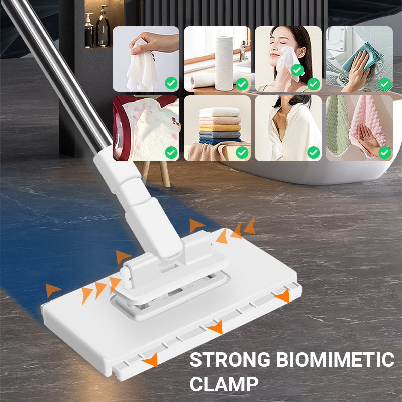 Disposable Dust Mop with 4 Reusable Cloths