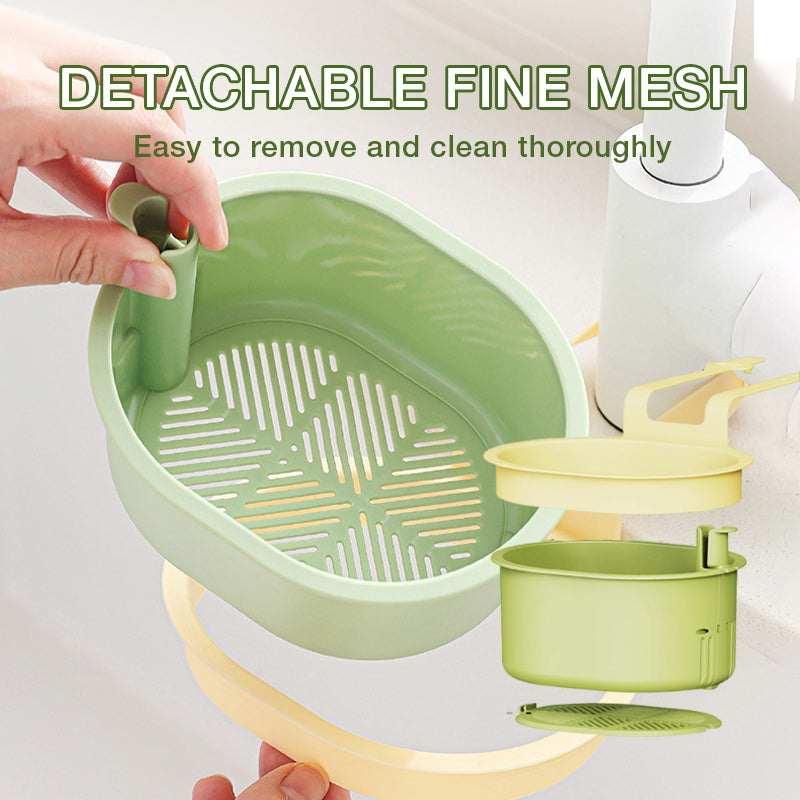2-in-1 Hanging Sink Strainer Basket
