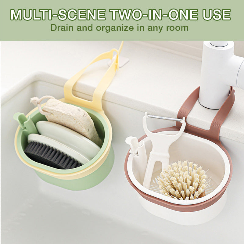 2-in-1 Hanging Sink Strainer Basket