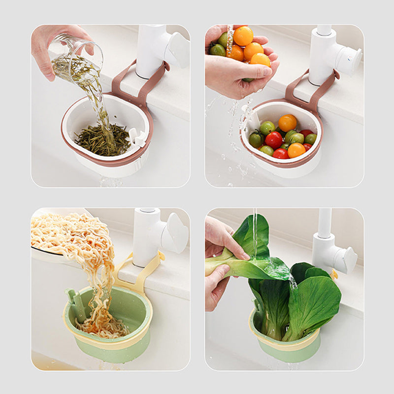 2-in-1 Hanging Sink Strainer Basket
