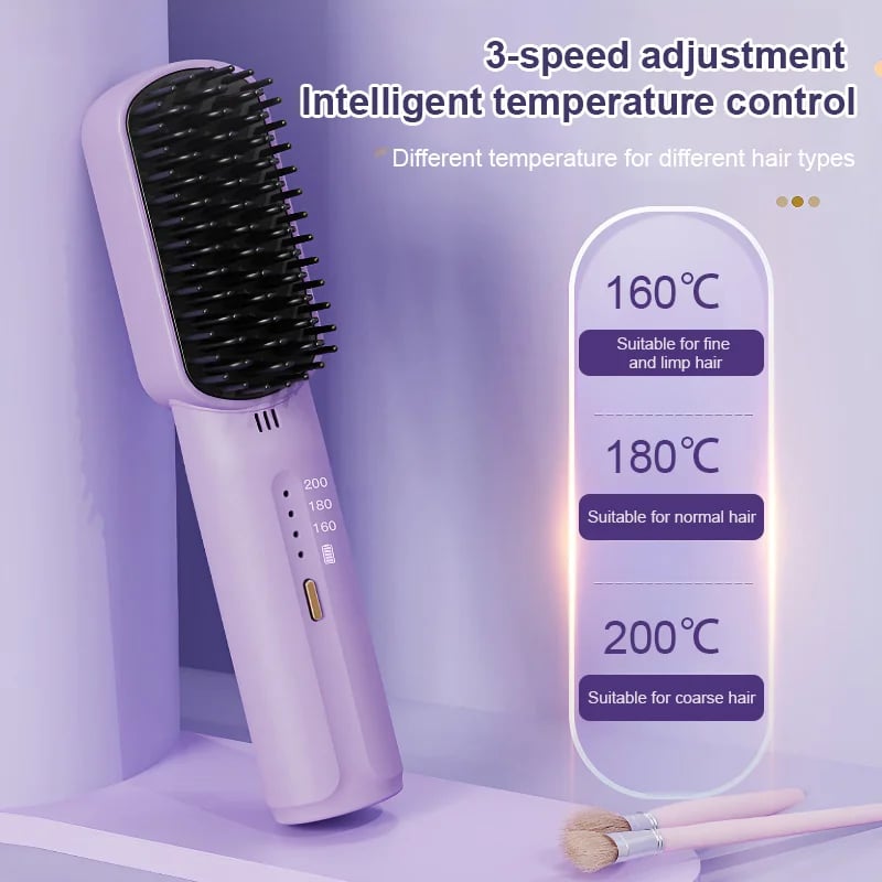 🎁✨Hot sale🔥Portable cordless mini hair straightening comb