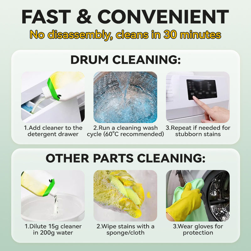 HOT SALE 🎁 Anti-Odor & Mold Washing Machine Cleaner