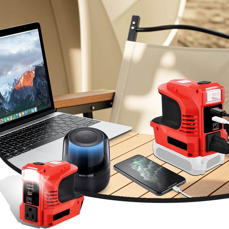 Compact DC to AC Inverter - Suitable for cars, motorhomes, outdoor use, and summer houses