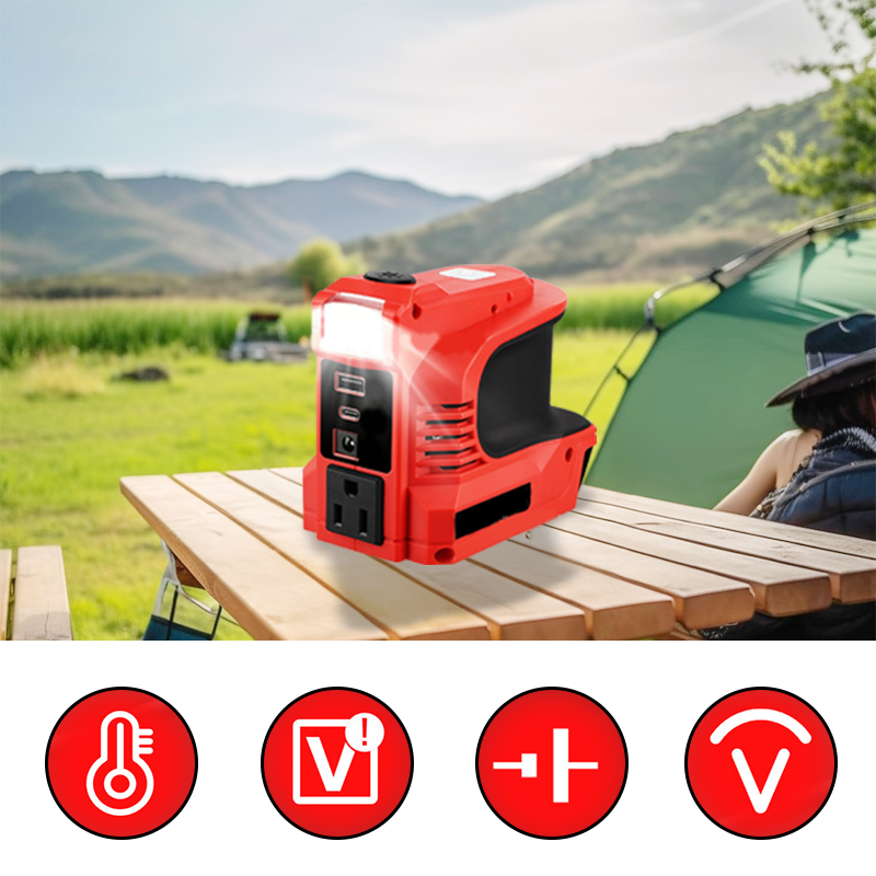 Compact DC to AC Inverter - Suitable for cars, motorhomes, outdoor use, and summer houses
