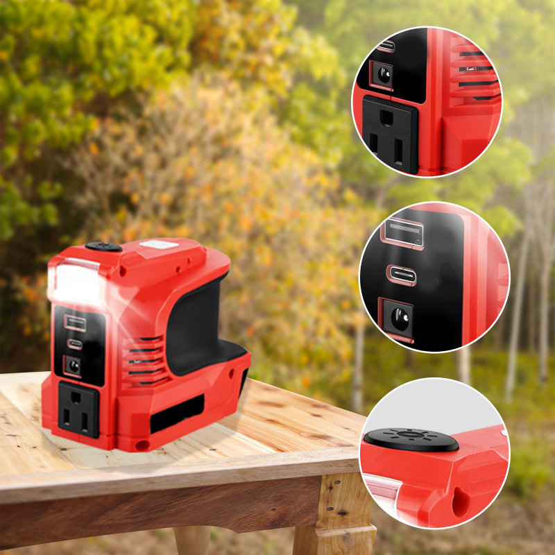 Compact DC to AC Inverter - Suitable for cars, motorhomes, outdoor use, and summer houses