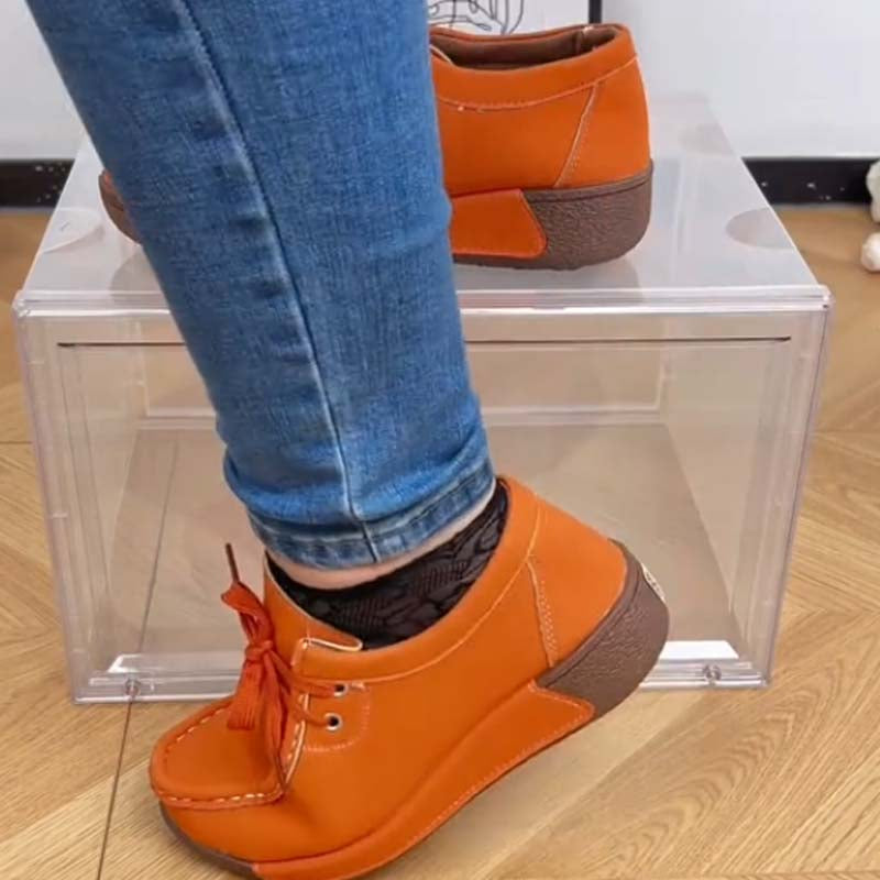 🔥 LAST DAY PROMOTION - 50%OFF 🔥Women's Casual Elevated Platform Lace-Up Loafers