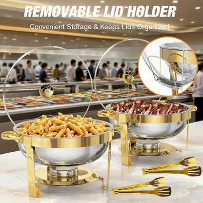 🎅🏻Pre-Christmas Hot Sale🔥Stainless Steel Chafing Dish Buffet Set