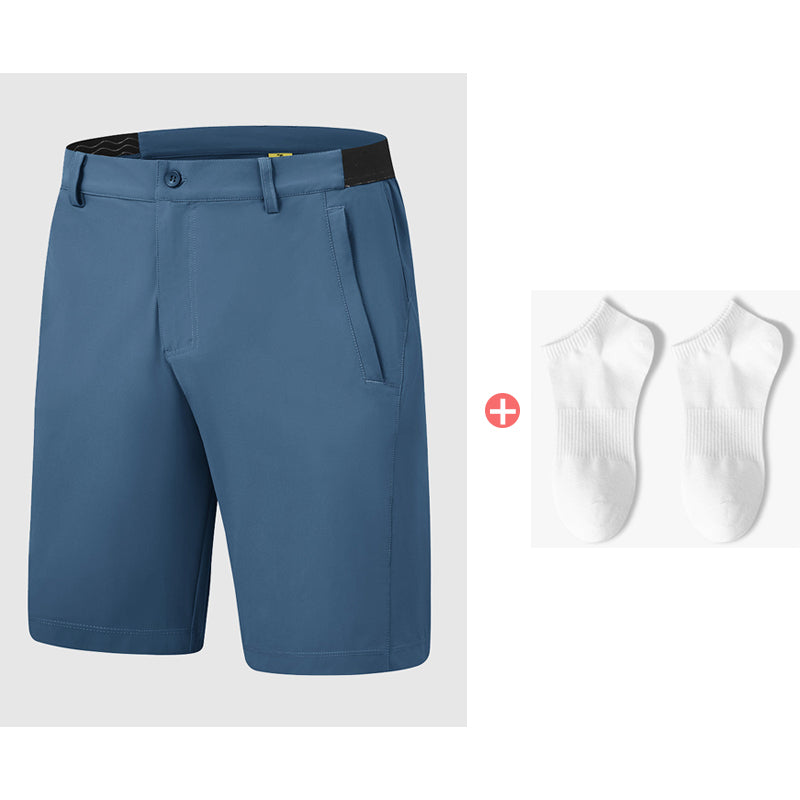 Calções de golfe casuais para homem elásticos e de secagem rápida