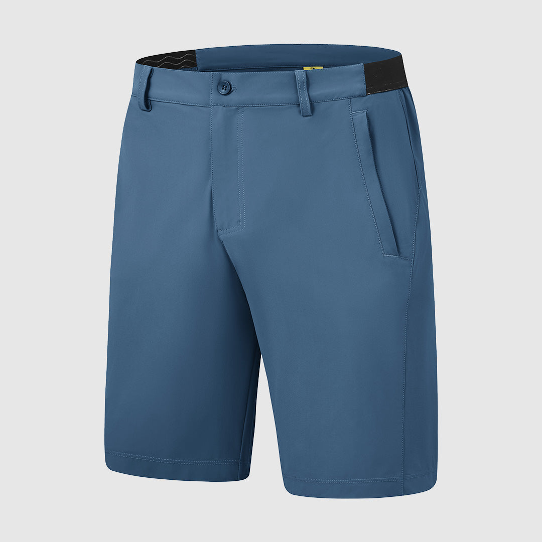 Calções de golfe casuais para homem elásticos e de secagem rápida