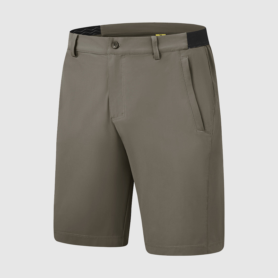 Calções de golfe casuais para homem elásticos e de secagem rápida