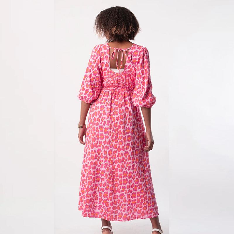 🏖️Promoção de Verão: 50% de DESCONTO!!🎀Vestido estampado com decote em V para mulher