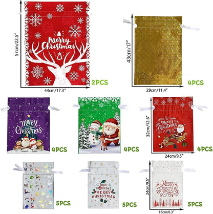 🎄Christmas Sales 49% OFF🎁Drawstring Christmas Gift Bags (Biodegradable)