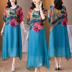 👗Vestidos florais elegantes para mulheres plus size