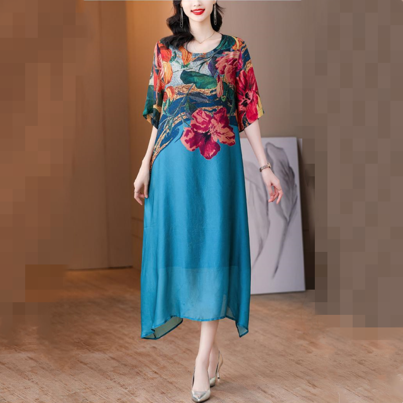 👗Vestidos florais elegantes para mulheres plus size