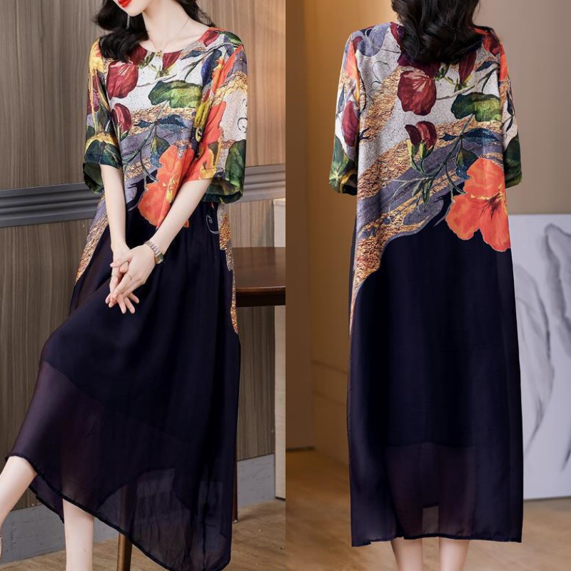 👗Vestidos florais elegantes para mulheres plus size