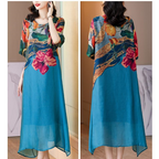 👗Vestidos florais elegantes para mulheres plus size