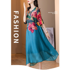 👗Vestidos florais elegantes para mulheres plus size