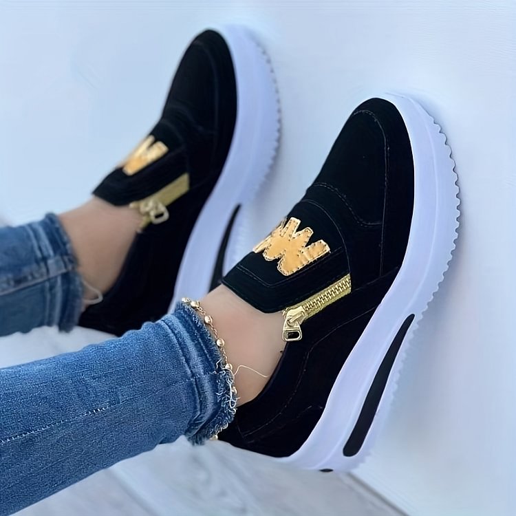 💎 Ténis ortopédicos com plataforma para mulher – Apoio triplo do arco, sola antiderrapante e conforto ao andar descalça 🥿👣