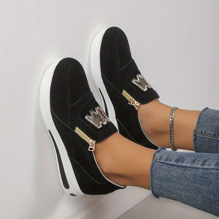 💎 Ténis ortopédicos com plataforma para mulher – Apoio triplo do arco, sola antiderrapante e conforto ao andar descalça 🥿👣