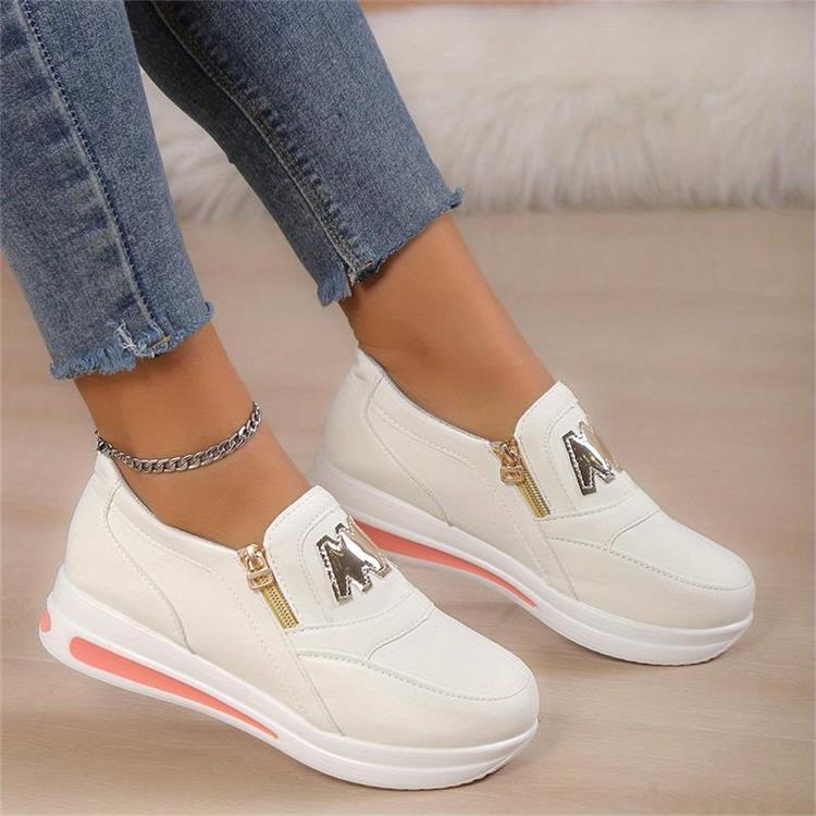 💎 Ténis ortopédicos com plataforma para mulher – Apoio triplo do arco, sola antiderrapante e conforto ao andar descalça 🥿👣
