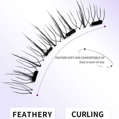 Reusable Magnetic Eyelashes with Applicator