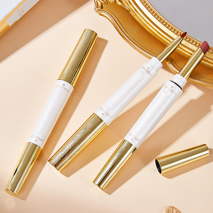 2-In-1 Long Lasting Double Head Lipstick ＆ Lipliner
