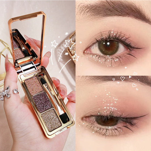 High-Shine Glitter Trio Eyeshadow Palette
