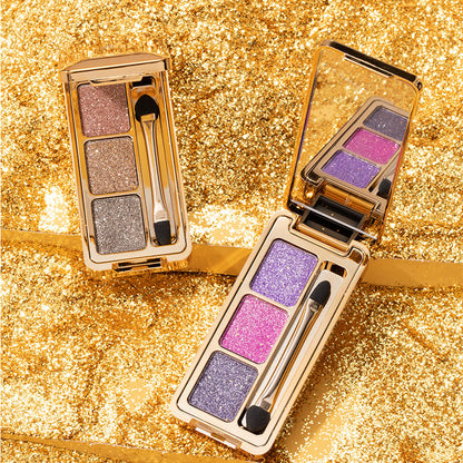 High-Shine Glitter Trio Eyeshadow Palette