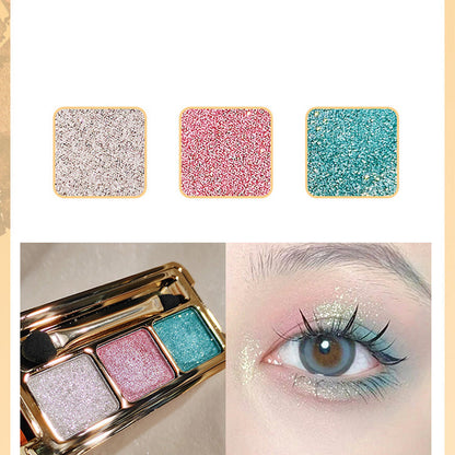 High-Shine Glitter Trio Eyeshadow Palette