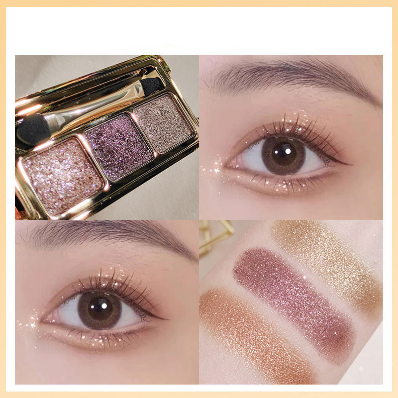High-Shine Glitter Trio Eyeshadow Palette