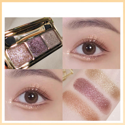 High-Shine Glitter Trio Eyeshadow Palette