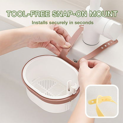2-in-1 Hanging Sink Strainer Basket