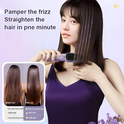 🎁✨Hot sale🔥Portable cordless mini hair straightening comb