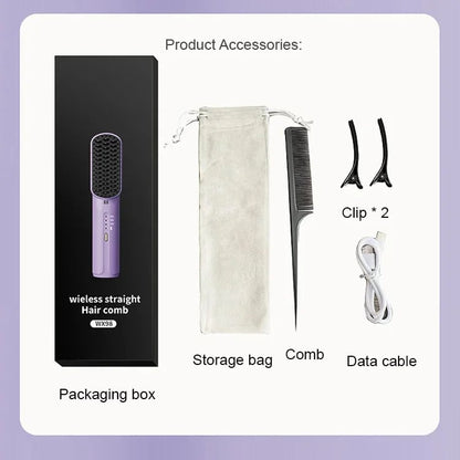 🎁✨Hot sale🔥Portable cordless mini hair straightening comb