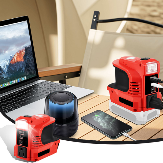 Compact DC to AC Inverter - Suitable for cars, motorhomes, outdoor use, and summer houses