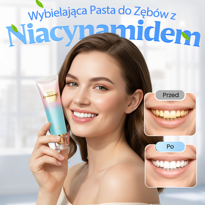 🦷 Pasta wybielająca z niacynamidem – wybiela zęby w zaledwie siedem dni