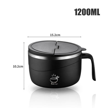 🔥Μπολ Ράμεν με Μόνωση από Ανοξείδωτο Ατσάλι 304