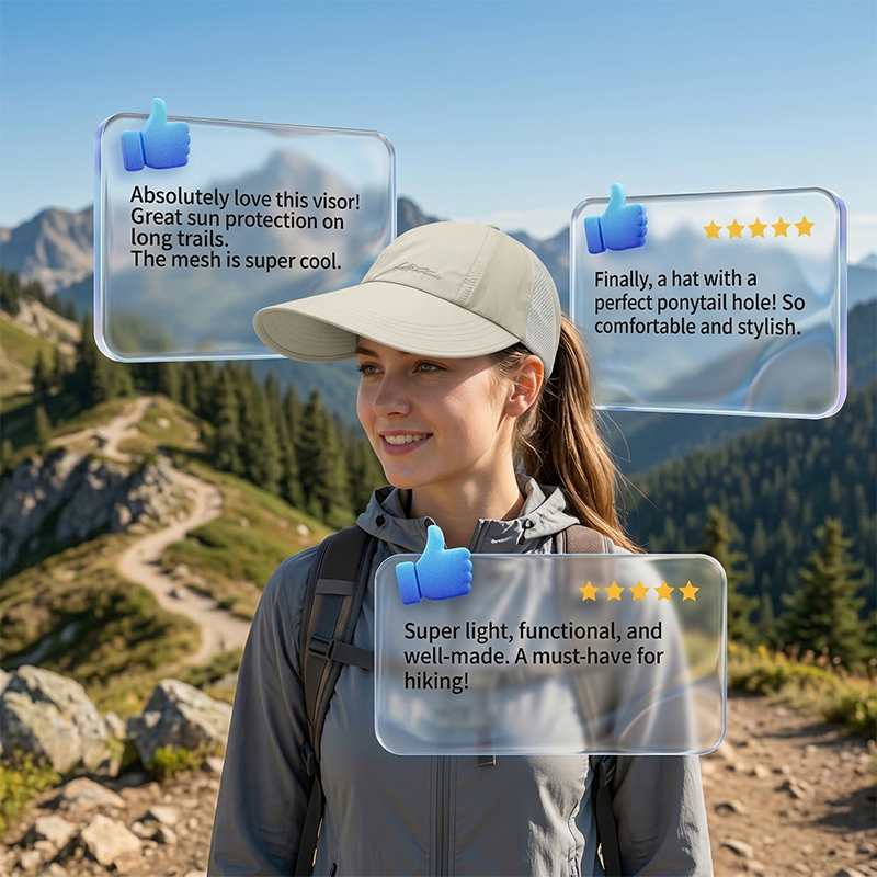 🧢  Chapéu de sol de aba larga para mulher – Proteção UV, tecido de secagem rápida e conforto respirável 🌊
